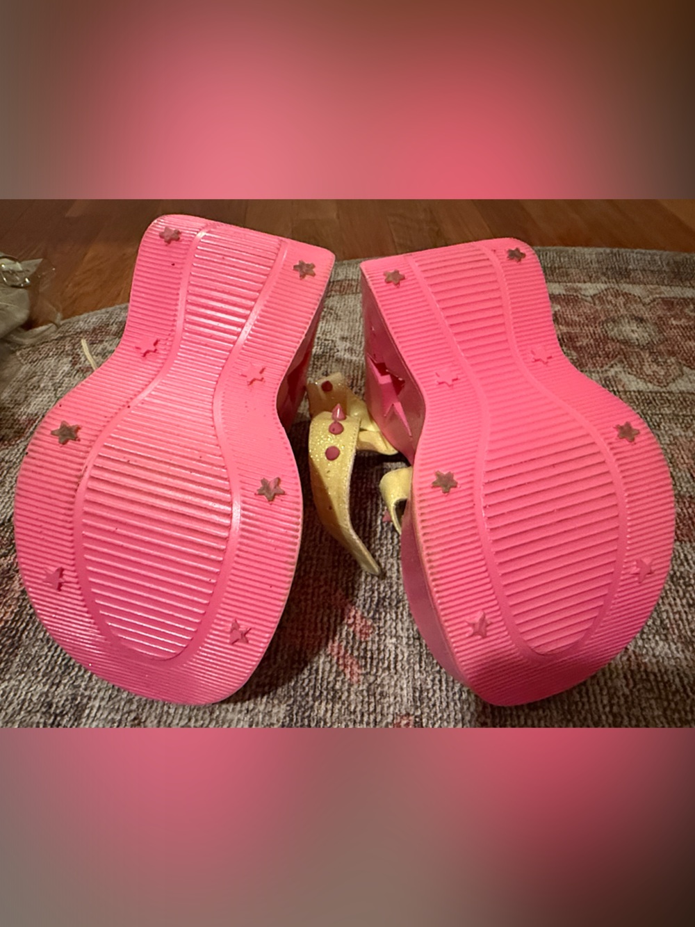 Demonia Pink Platform Sandals - Picture 6 of 6